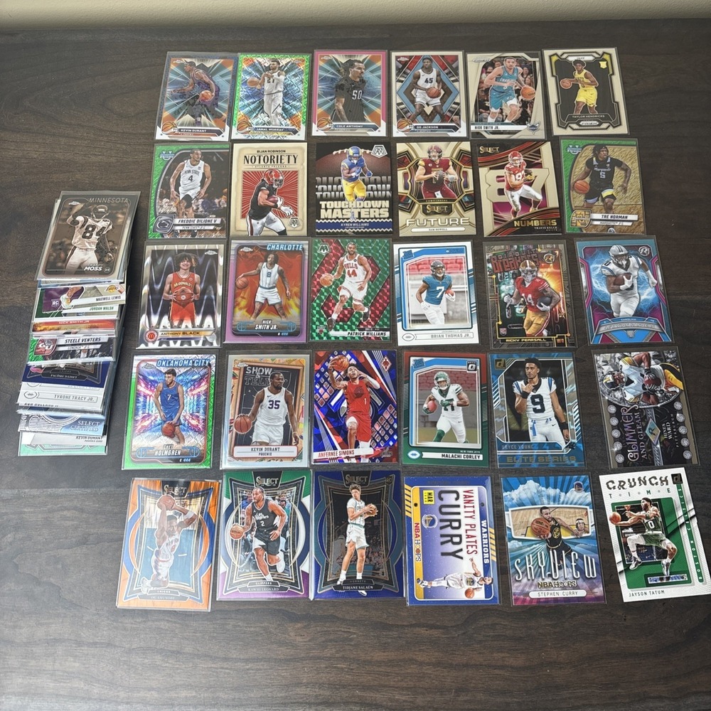 NFL, NBA, MLB Sports Card Lot! 60+ Rookies, Numbered, HOF, Parallels And More 18